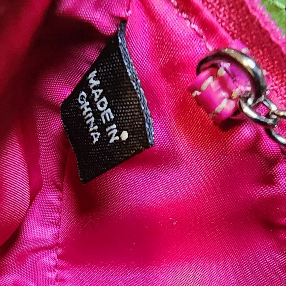 Coach Vintage Watermelon Slice Wristlet Keychain, Green & Pink, EUC, 2005 - Picture 9 of 10